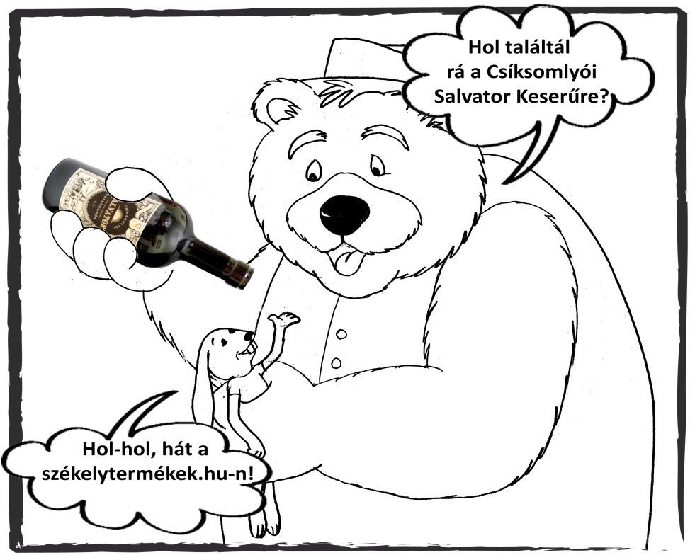 Csíksomlyói Salvator keserűlikőr, gyógynövény likőr, unicum, jagermeister, gyomorkeserű,