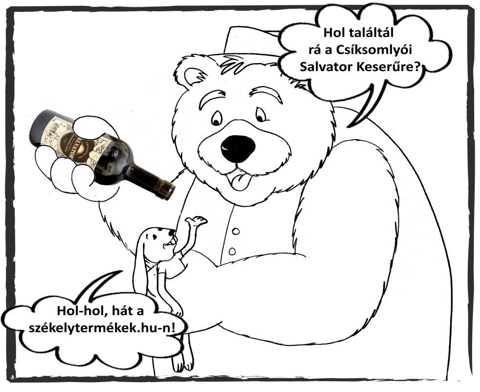 Csíksomlyói Salvator keserűlikőr, gyógynövény likőr, unicum, jagermeister, gyomorkeserű,