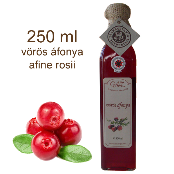 vörös áfonya szörp