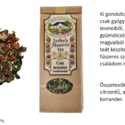 Székely fűszeres tea leírás